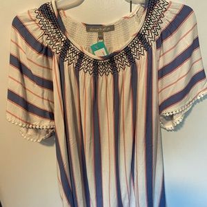 Daniel Rainn Mallory embroidered large blouse